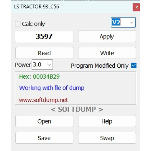 LS TRACTOR 93C56 HOURS LS TRACTOR 93C56 HOURS