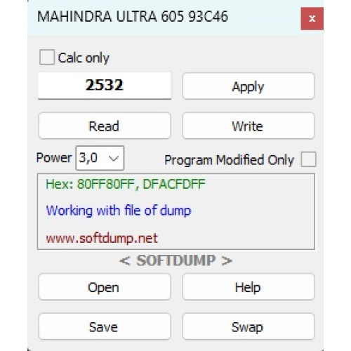 MAHINDRA TRACTOR ULTRA 605 93C46