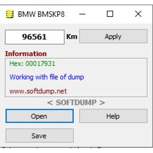 BMW BMSK(P) ME9(2) M58BW016 KM