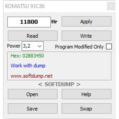KOMATSU HOURS 93C86 KOMATSU HOURS 93C86