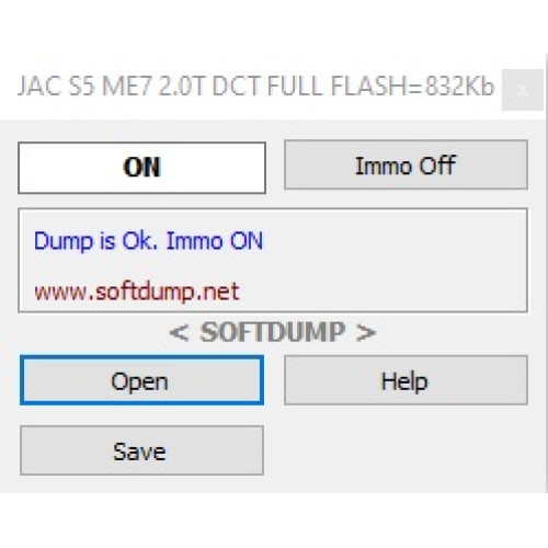 JAC BOSCH ME7 ENG2.0 RT IMMO OFF JAC BOSCH ME7 ENG2.0 RT IMMO OFF