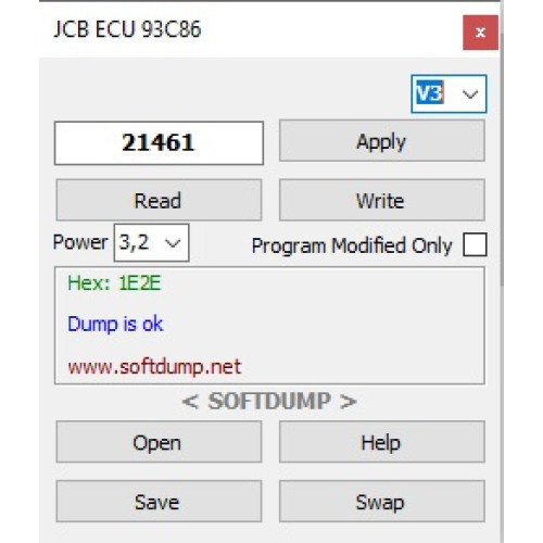 JCB ECU 93C86 HOURS JCB ECU 93C86 HOURS