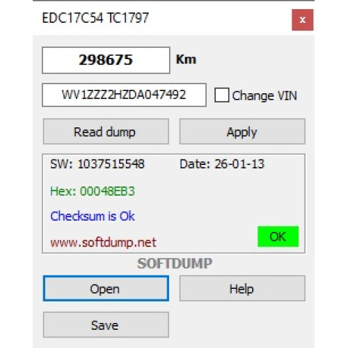 VAG EDC17C54 TC1797