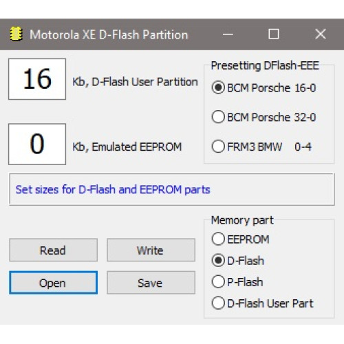 MOTOROLA XE D-FLASH PARTITION MOTOROLA XE D-FLASH PARTITION