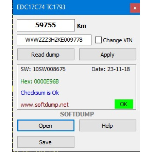 VAG EDC17C74 TC1793 VAG EDC17C74 TC1793