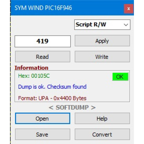 SYM WIND PIC16F946