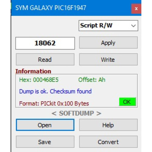 SYM GALAXY PIC16f1947