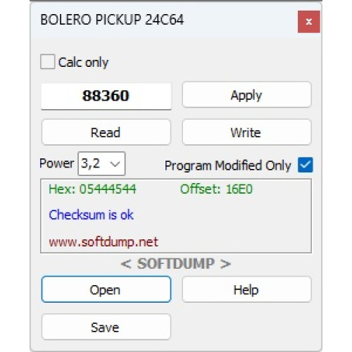 MAHINDRA BOLERO PICKUP & JEETO 24C64 MAHINDRA BOLERO PICKUP & JEETO 24C64