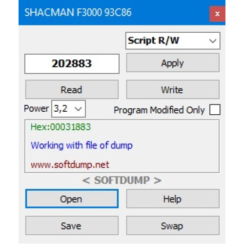 SHAANXI SHACMAN 93C86(66)