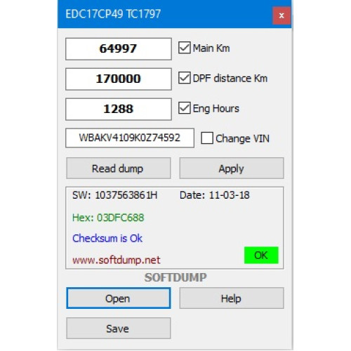 EDC17CP49 TC1797 BMW KM HOURS EDC17CP49 TC1797 BMW KM HOURS