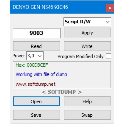 DENYO GEN NS46 93C46 HOURS