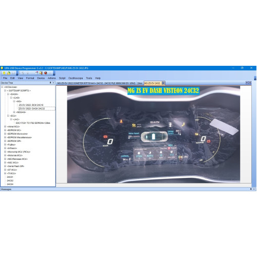 MG ZS EV 2022- DASH 24C32 BCM 24C16