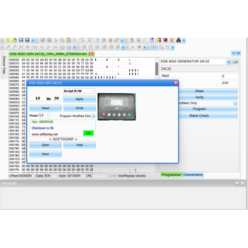 DSE 6020 GENERATOR 24C32