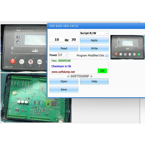 DSE 6020 GENERATOR 24C32