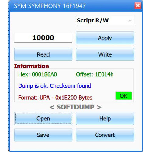 SYM SYMPHONY SR50 PIC16F1947 SYM SYMPHONY SR50 PIC16F1947