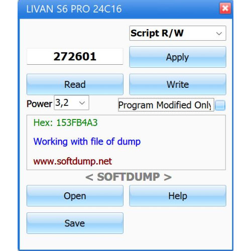 LIVAN S6 PRO DASH 24C16 + ECU MG1 KM