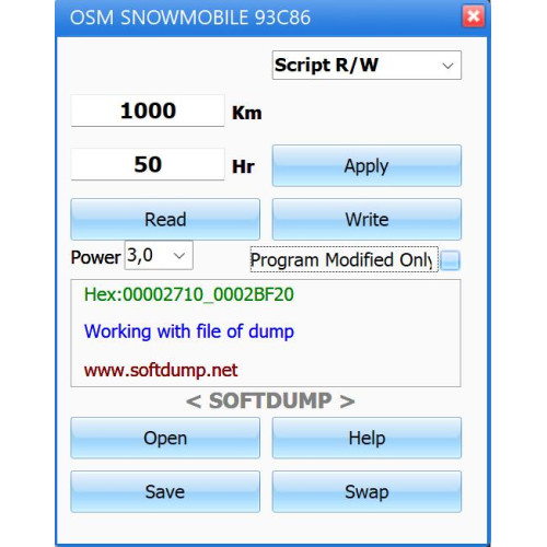 OSM SNOWMOBILE 93C86