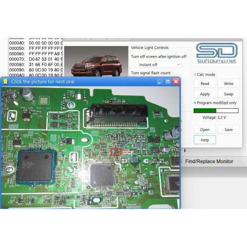 LC200 93C86 DASH CONFIG