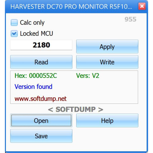 KUBOTA DC70 PRO R5F10DPFJ + ECU 25A320 KUBOTA DC70 PRO R5F10DPFJ + ECU 25A320