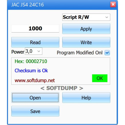 JAC JS4, REFINE S4, SEHOL X4 24C16 JAC JS4, REFINE S4, SEHOL X4 24C16